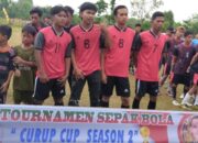 Bupati Pali Dr. Ir. H Heri Amelindo Membuka Tournamen Sepak Bola Curup Cup season 2.Di Desa Curup Kecamatan Tanah Abang Pali