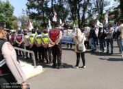 Polres Lahat Kawal Dan Amankan Aksi Unjuk Rasa Pers Lahat Bersatu