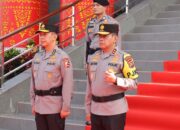 Prosesi Serah Terima Pataka ‘Atidhira Wira Bhakti’ Tandai Beralihnya Tampuk Kepemimpinan Polda Sumsel
