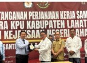 Tingkatkan Kerjasama, Komitmen Penyelenggaraan Pilkada Lahat 2024, KPU Dan Kejari Lahat Penandatanganan MoU