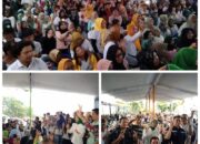 Meski Diguyur Hujan Deras, Kampanye Dialogis Bursah Widia di Tebing Abang Lahat Selatan Massa Tetap Antusias