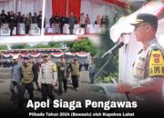 Bersama Jajaran Bawaslu, Kapolres Lahat Apel Pengawasan Jelang Pelaksanaan Pilkada 2024