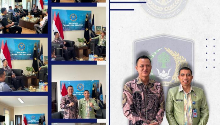 Pererat Sinergi, Kalapas Lahat Silahturahmi Ke  BNNP Sumsel
