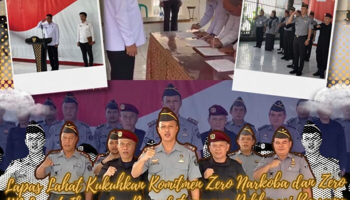 Lapas Lahat Deklarasi Bersama Komitmen Zero Narkoba dan Zero HP Lewat