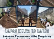 Dukung Ketahanan Pangan,Lapas Kelas IIA Lahat Tanam Bibit Kangkung