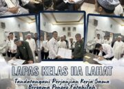 Lapas Kelas IIA Lahat Resmikan Pembinaan Berbasis Pesantren, Gandeng Ponpes Fatahillah