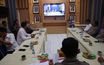 Kapolda Sumatera Selatan Berikan Arahan Penanganan Bencana Alam Melalui Zoom Meeting