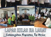 Komitmen Berantas Narkoba, Lapas Kelas IIA  Lahat Tes Urine Pegawai dan WBP