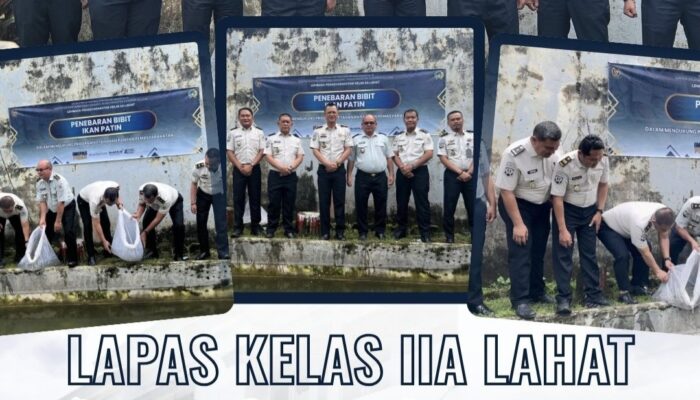 Lapas Kelas IIA Lahat Tebar 2.000 Benih Ikan Patin, Wujudkan Ketahanan Pangan dan Pembinaan Produktif