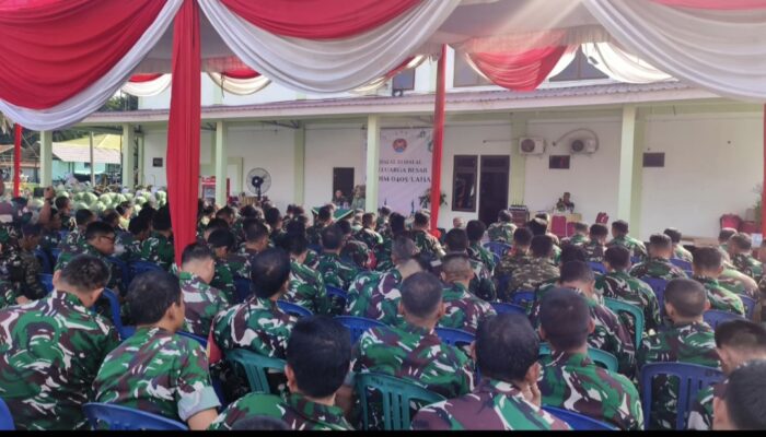 Keluarga Besar Kodim 0405/Lahat Gelar Halal Bihalal