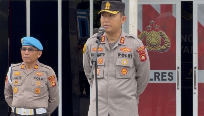 Pimpin Apel Jam Pimpinan, Kapolres Lahat Berikan Arahan dan Cek Kesiapsiagaan Personel