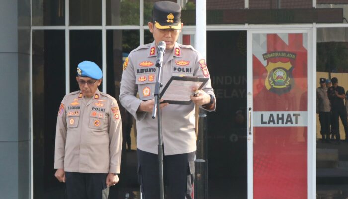 Apel Jam Pimpinan, Kapolres Lahat Tekankan Larangan Penyalahgunaan Narkoba