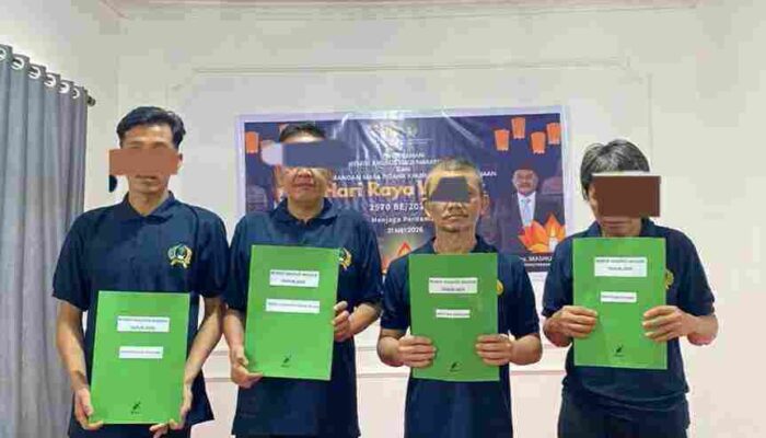 Remisi Waisak 2026 Diberikan, Lapas Narkotika Banyuasin Dorong Semangat Pembinaan WBP