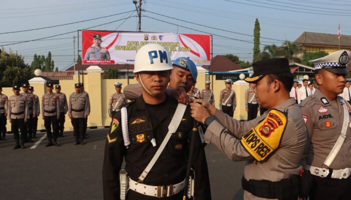 Kapolres Lahat Pimpin Upacara Gelar Pasukan Ops Patuh Musi 2026