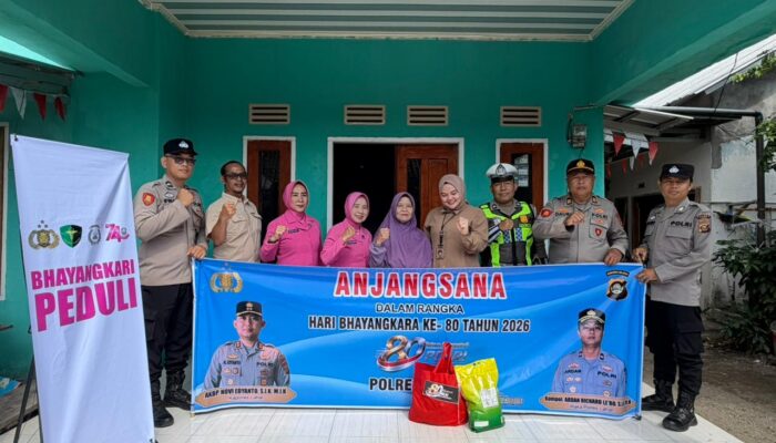 Semangat Hari Bhayangkara Ke-80, Polres Lahat Giat Anjangsana