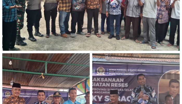 Resap Aspirasi, Kiki Subagio Anggota DPRD Sumsel Reses di Desa Suka Negara