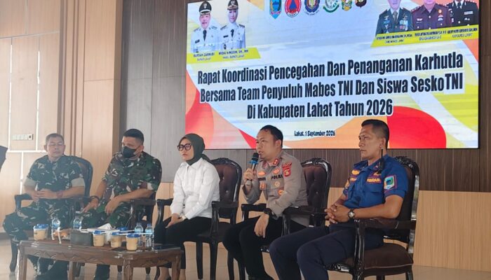 Kapolres Lahat Ajak Forkopimda dan Masyarakat Perkuat Sinergi Cegah Karhutla