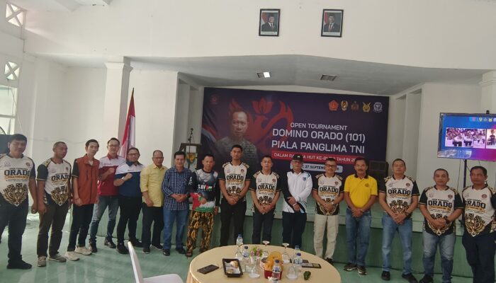 Buka Open Tournament Domino Orado Piala Panglima TNI, Kasdim 0405/Lahat Tekankan Sportivitas