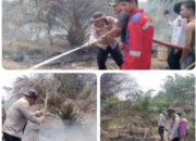 Polres Lahat Bersama, Damkar dan Masyarakat, Tangani Karhutlah di Kikim Timur