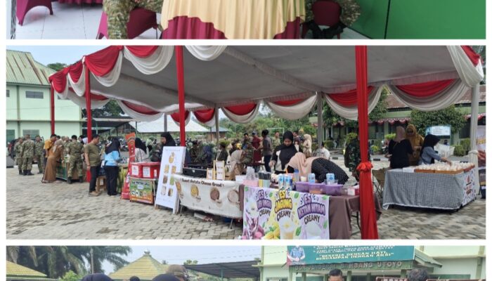 Sambut HUT ke-81 TNI, Kodim 0405/Lahat Gelar Bazar Murah Serentak