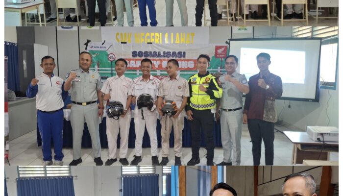 Jasa Raharja Cabang Lahat, Satlantas dan AHM Berkolaborasi Sosialisasi Safety Riding