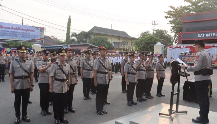 Kapolres Lahat Pimpin Sertijab Wakapolres, Kasat, dan Kapolsek Tekankan Profesionalisme dalam Pelaksanaan Tugas